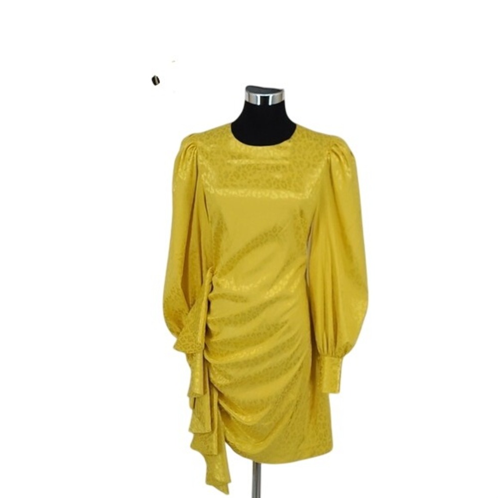 One33 Social Women's Leopard Jacquard Draped‎ Minidress sz. 2